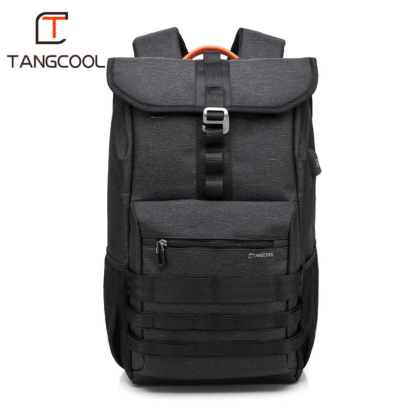 New Casual Backpack Men's Outdoor Large-Capacity Backpack USB Schoolbag Waterproof Men's Backpack