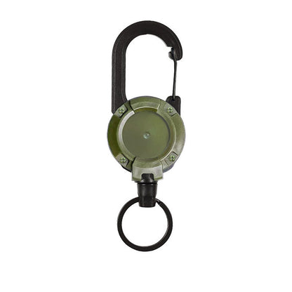 New Outdoor Automatic Retractable Wire Rope Luya Anti-theft Tactical Keychain Telescopic Keychain Retractable Hook Tool