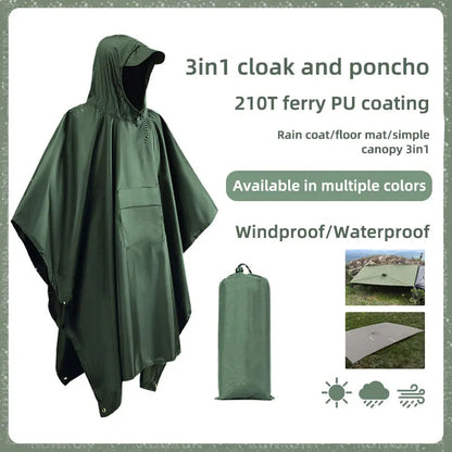 PONCHO waterproof 3 IN 1  RIPSTOP