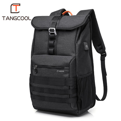 New Casual Backpack Men's Outdoor Large-Capacity Backpack USB Schoolbag Waterproof Men's Backpack