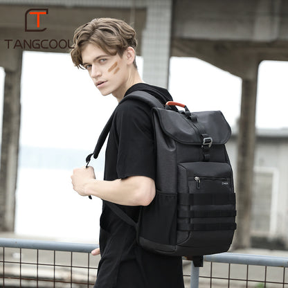 New Casual Backpack Men's Outdoor Large-Capacity Backpack USB Schoolbag Waterproof Men's Backpack