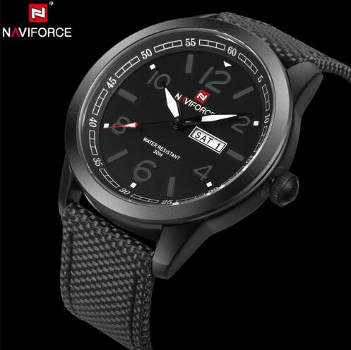 NAVIFORCE Men's Sports Military Quartz Watch Nylon Strap