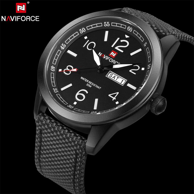 NAVIFORCE Men's Sports Military Quartz Watch Nylon Strap