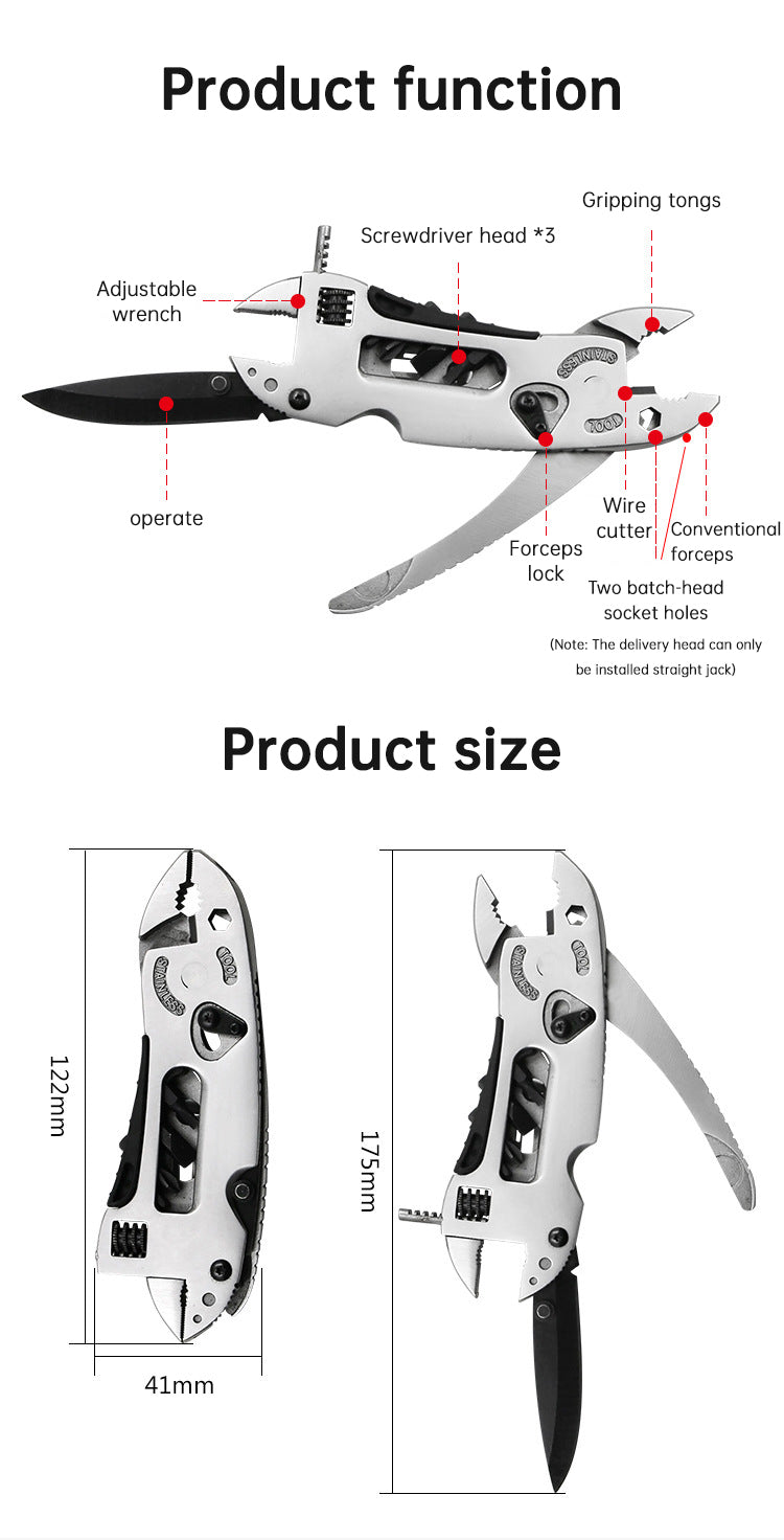 Outdoor camping regular pliers, multi-purpose tool pliers, outdoor wrench tool combination