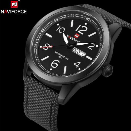 Orologio sportivo militare al quarzo da uomo NAVIFORCE con cinturino in nylon 