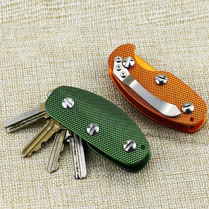 Aluminum Smart Key Holder Organizer Clip Folder Keychain Pocket Tool